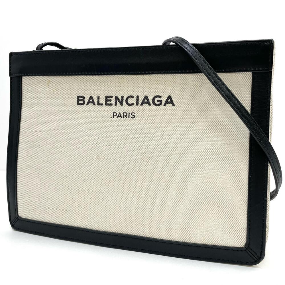 BALENCIAGA clutch shoulder bag White